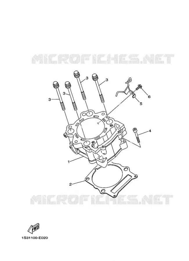 CILINDER Yamaha QUAD 700 2023 RAPTOR  YF70RSP / YFM700R
