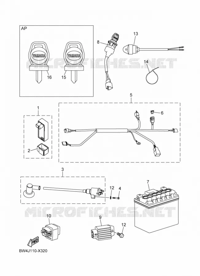 ELECTRISCH 1 Yamaha QUAD 50 2023 YFZ  YF05ZP