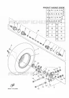 ACHTERWIEL 2 voor Yamaha KODIAK 700 2022