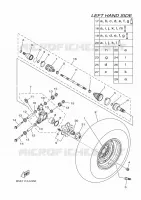 ACHTERWIEL voor Yamaha KODIAK 700 2022