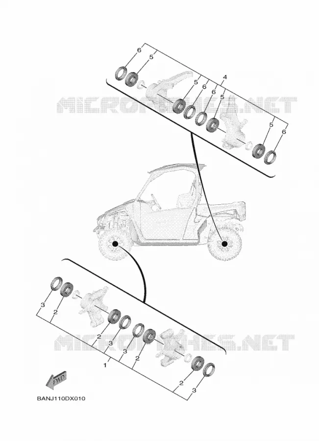 ONDERHOUDSDELEN KIT Yamaha SIDE BY SIDE 850 2022 WOLVERINE  YX85EPSN / YXE850ENS