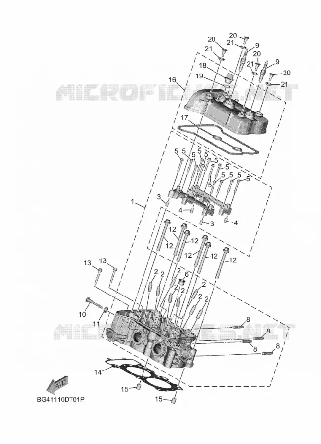 CILINDER Yamaha SIDE BY SIDE 850 2022 WOLVERINE  YX85EPSN / YXE850ENS