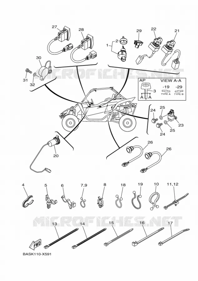 ELECTRISCH 3 Yamaha SIDE BY SIDE 1000 2022 YXZ  YX10ZXPSN / YXZ1000ETS