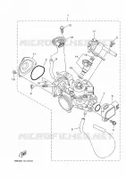 GASKLEP HUIS voor Yamaha KODIAK 450 2022