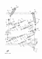 OPHANGING / WIEL VOOR voor Yamaha KODIAK 450 2022