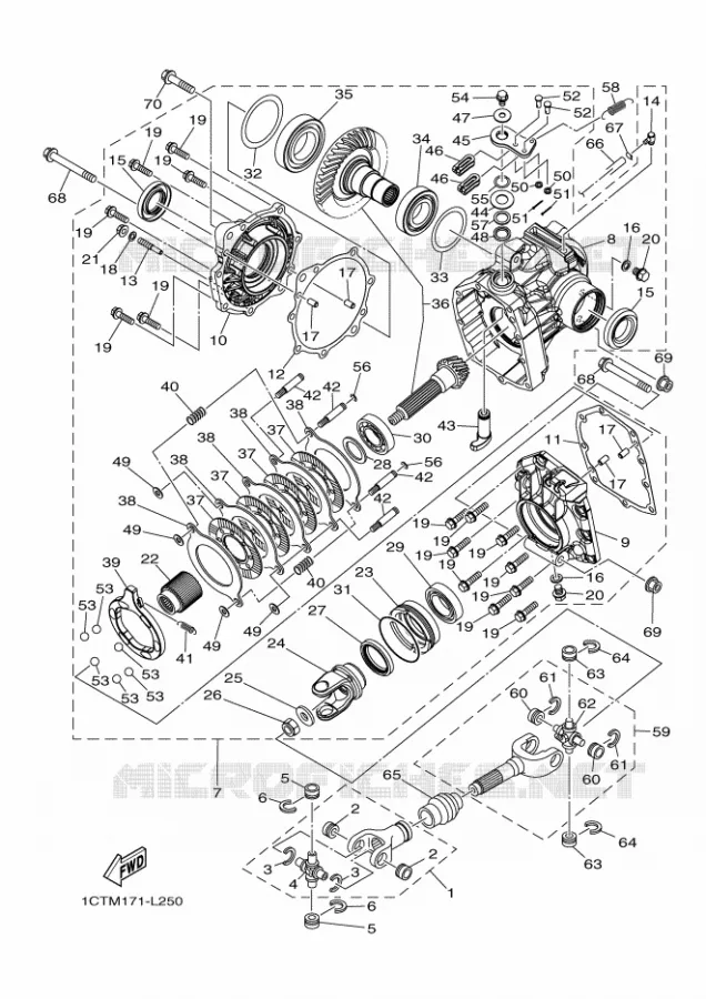 AANDRIJFAS Yamaha QUAD 450 2022 KODIAK  YF45KN / YFM450FWB