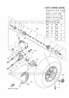 ACHTERWIEL voor Yamaha GRIZZLY 700 EPS 2022