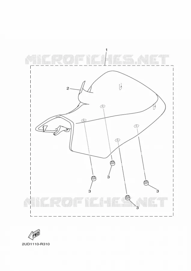 SELLE Yamaha QUAD 700 2022 GRIZZLY  YF70GPSN / YFM700FWAD