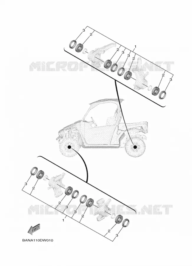 ONDERHOUDSDELEN KIT Yamaha SIDE BY SIDE 850 2021 WOLVERINE  YX85EPSM / YXE850ENS