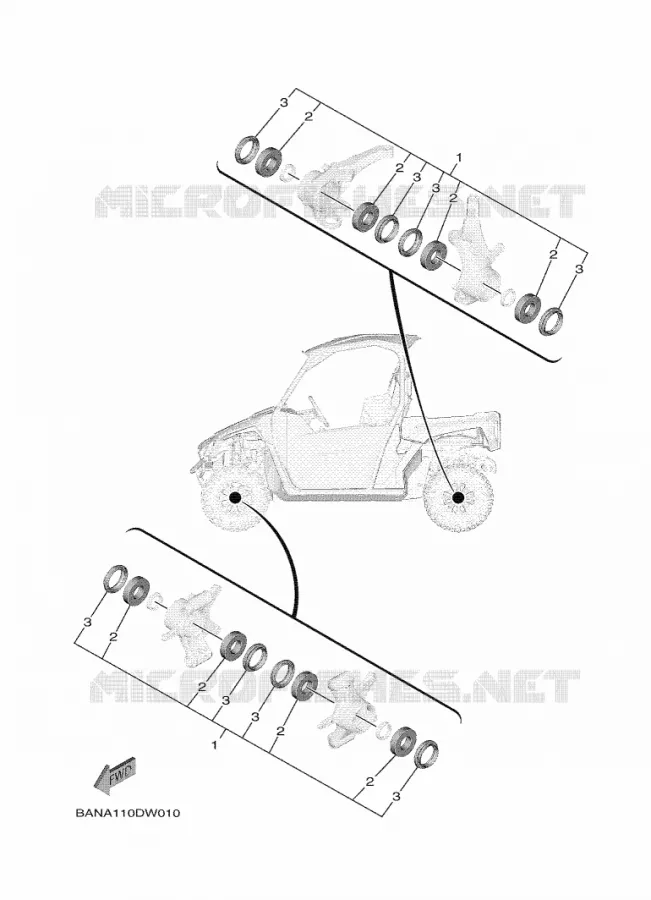 ONDERHOUDSDELEN KIT Yamaha SIDE BY SIDE 850 2021 WOLVERINE  YX85EPAM / YXE850EN