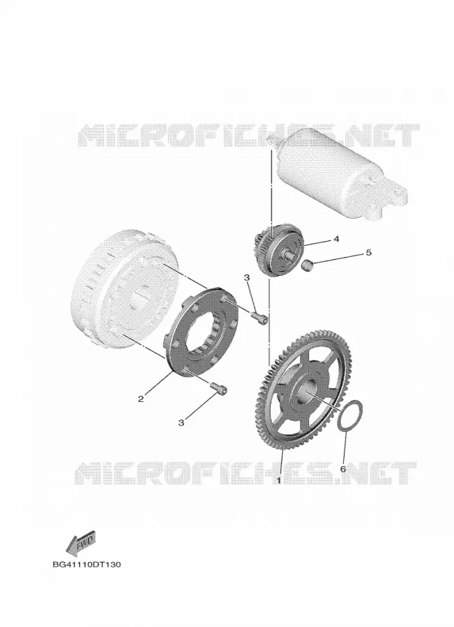 STARTMOTOR KOPPELINGS Yamaha SIDE BY SIDE 850 2021 WOLVERINE  YX85FPAM / YXF850E