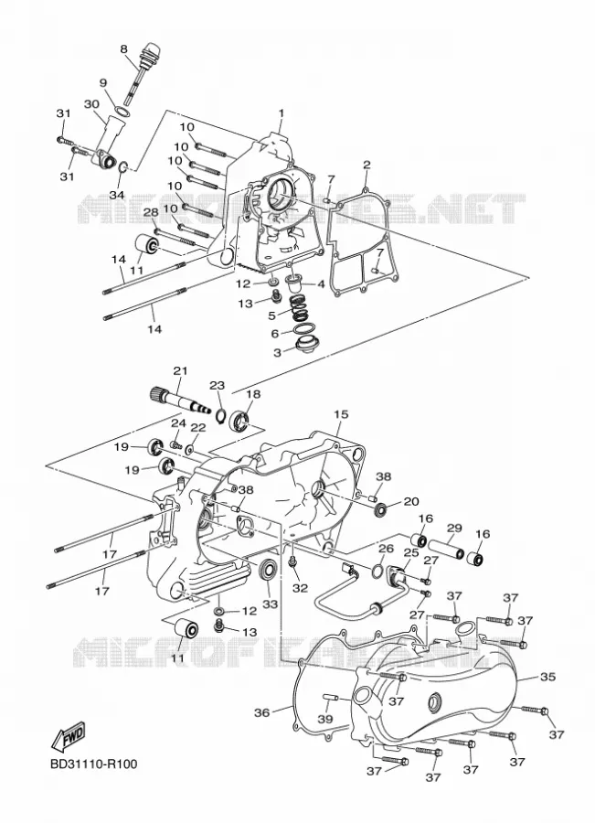 CARTERDELEN Yamaha QUAD 90 2021 RAPTOR  YF09RM / YFM90R