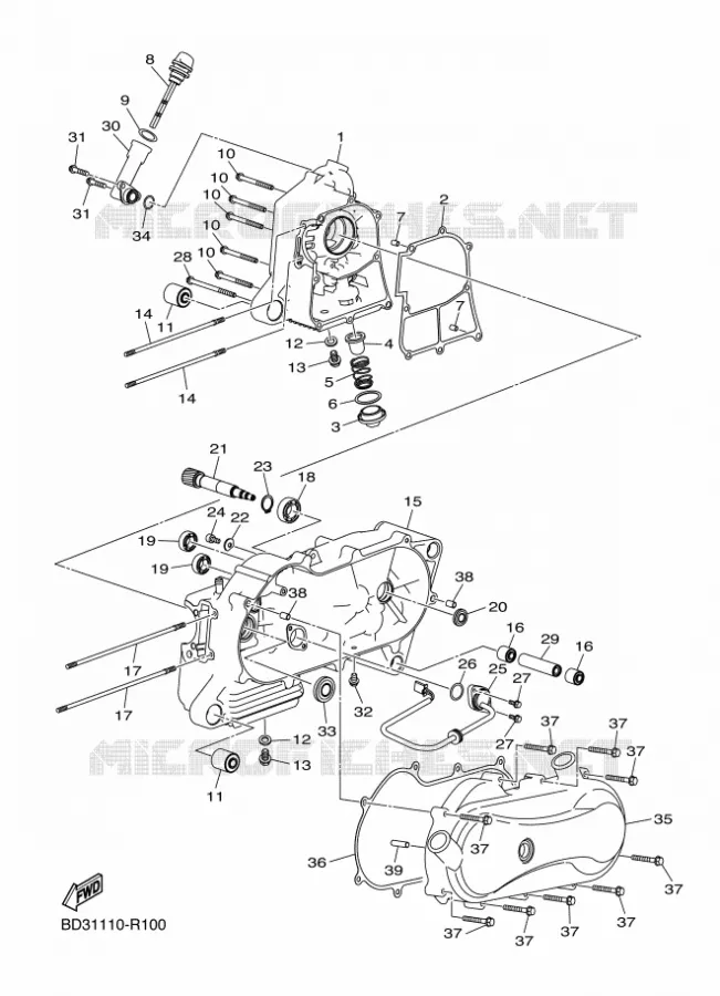CARTERDELEN Yamaha QUAD 90 2021 RAPTOR  YF09RM / YFM90R