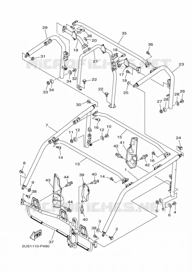 BUMPER 2 Yamaha SIDE BY SIDE 700 2021 VIKING  YX70CPM / YXC700E