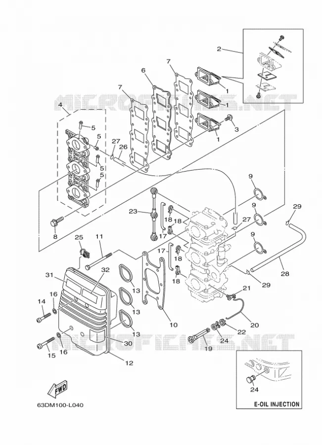 INLAAT Yamaha OUTBOARD ENGINES 40hp (29.4kW) 2013 40  40VMHOS