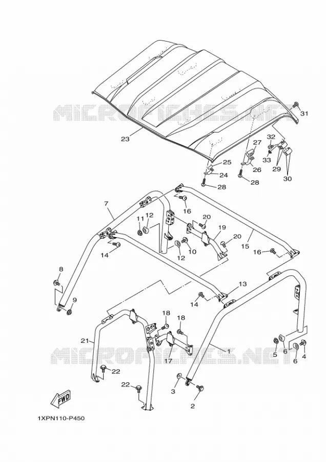 BUMPER 2 Yamaha SIDE BY SIDE 700 2020 VIKING  YX70MPSL / YXM700ES