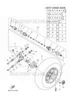 ACHTERWIEL voor Yamaha KODIAK 700 EPS SE 2020