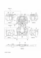 STICKER / LABEL 1 voor Yamaha KODIAK 700 EPS SE 2020