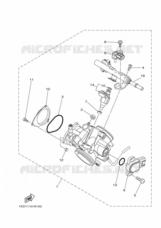 GASKLEP HUIS Yamaha SIDE BY SIDE 700 2020 VIKING  YX70CPL / YXC700E
