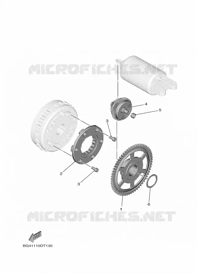 STARTMOTOR KOPPELINGS Yamaha SIDE BY SIDE 850 2020 WOLVERINE  YX85EPAL / YXE850EN