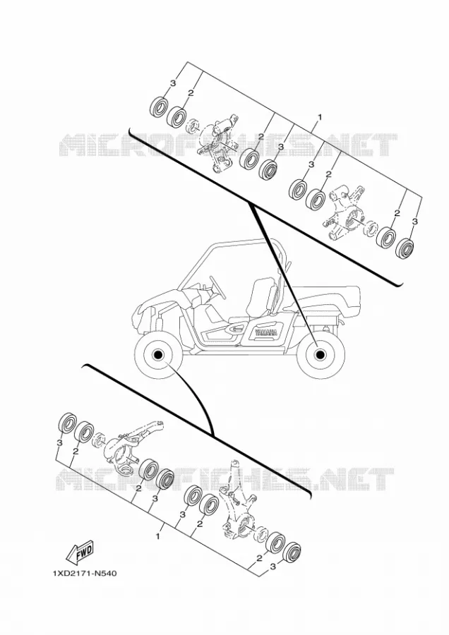 ONDERHOUDSDELEN KIT Yamaha SIDE BY SIDE 850 2020 WOLVERINE  YX85FPSL / YXF850ES
