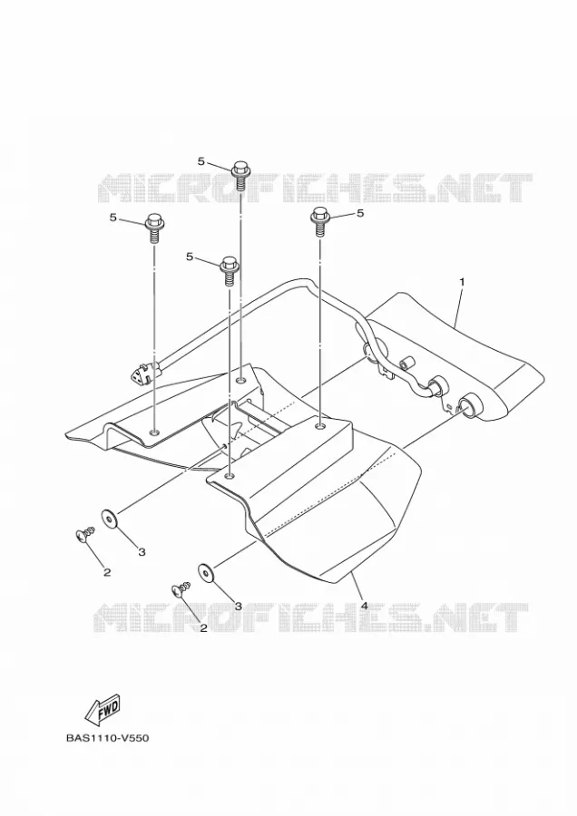ACHTERLICHT Yamaha SIDE BY SIDE 1000 2020 YXZ  YX10ZXPSL / YXZ1000ETS
