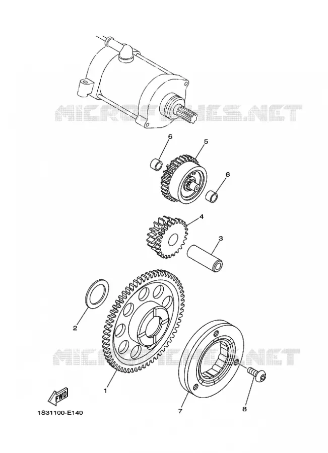 STARTMOTOR Yamaha QUAD 700 2020 RAPTOR  YF70RXL / YFM700R