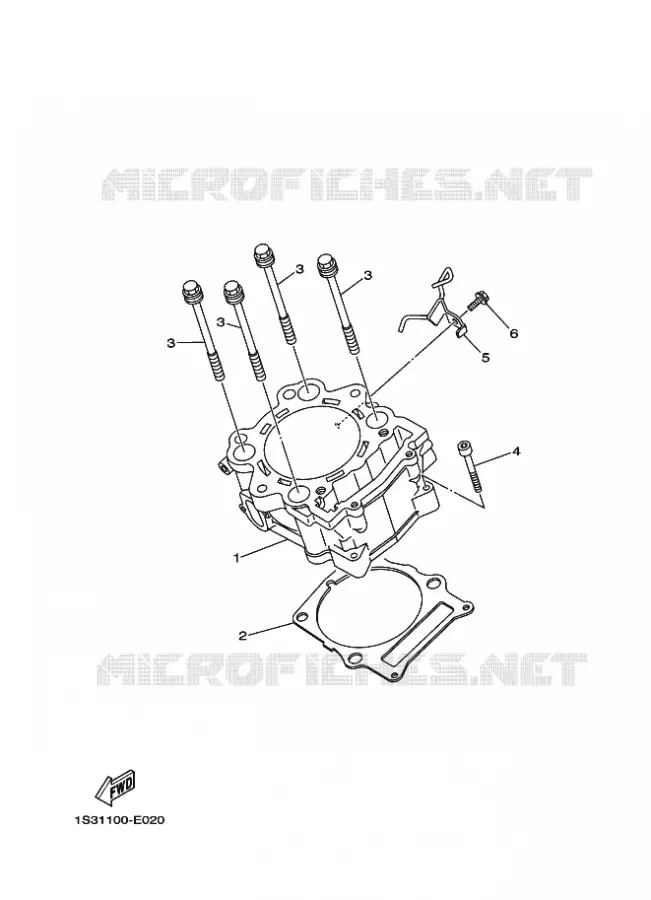 CILINDER Yamaha QUAD 700 2020 RAPTOR  YF70RSL / YFM700R