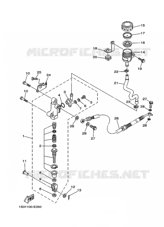 REMPOMP ACHTER Yamaha QUAD 700 2020 RAPTOR  YF70RSL / YFM700R