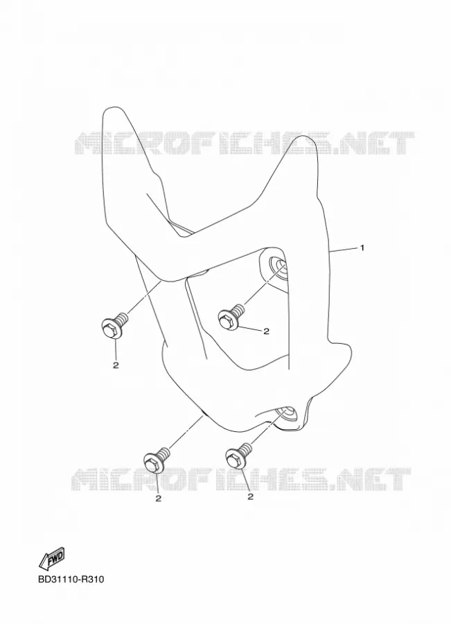 BUMPER Yamaha QUAD 90 2020 RAPTOR  YF09RL / YFM90R