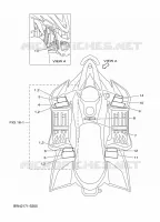 STICKER / LABEL 1 voor Yamaha YFZ 50 2020