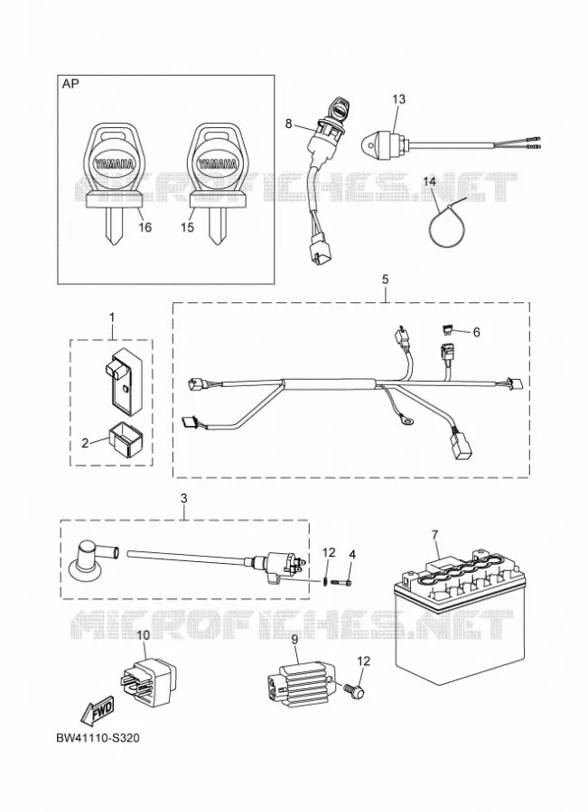 ELECTRISCH 1 Yamaha QUAD 50 2020 YFZ  YF05ZL