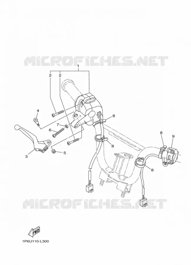STUURSCHAKELAAR / HEVEL Yamaha MOTO 50 2025 TTR  TT-R50E