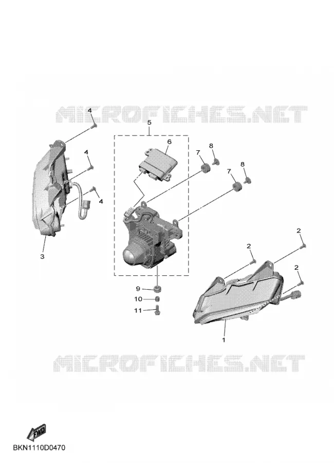 KOPLAMP Yamaha MOTO 900 2025 R9  YZF890