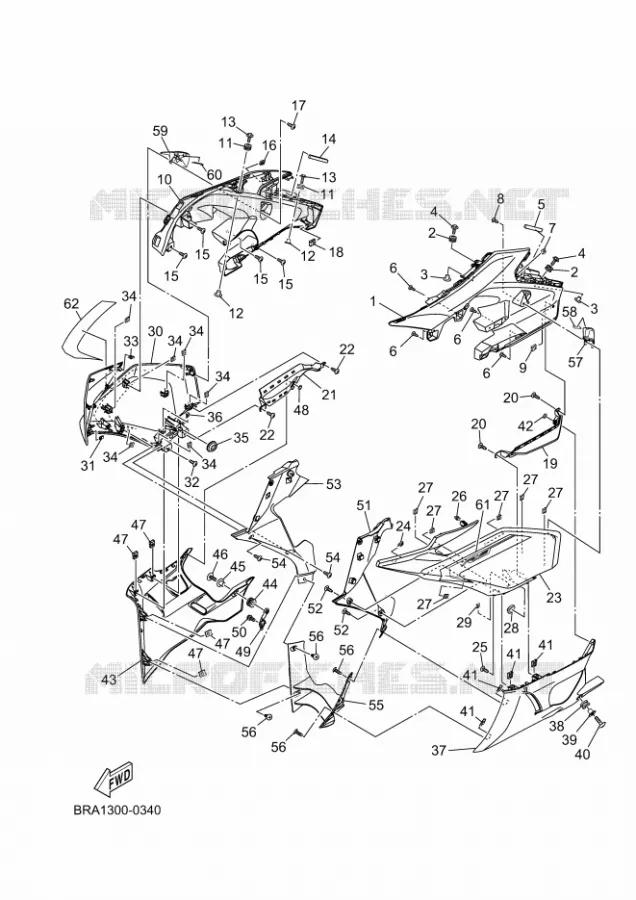 KAP 1 Yamaha MOTO 300 2025 R3  YZF320-A