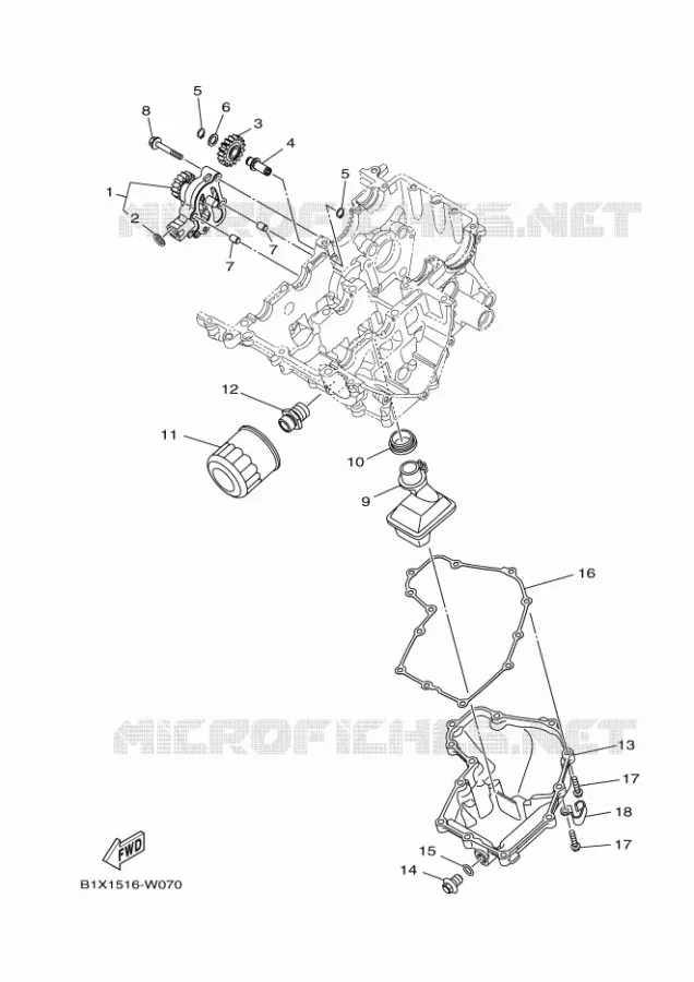 OLIEPOMP Yamaha MOTO 300 2025 R3  YZF320-A