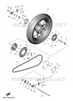 ACHTERWIEL voor Yamaha MT-03 2025