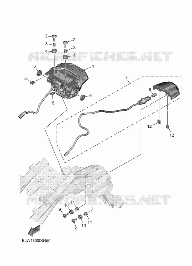 ACHTERLICHT Yamaha MOTO 700 2025 MT  MTN690-S