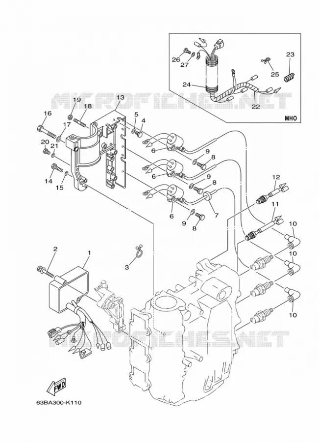 ELECTRISCH 1 Yamaha OUTBOARD ENGINES 40hp (29.4kW) 2012 40  40VMHOS