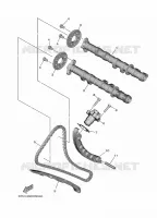 NOKKENAS / KETTING voor Yamaha TRACER 9 GT 2025