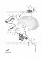 BENZINE TANK 2 voor Yamaha TRACER 9 GT Y-AMT 2025