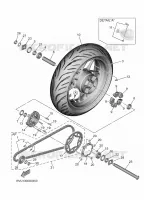 ACHTERWIEL voor Yamaha TRACER 9 GT Y-AMT 2025