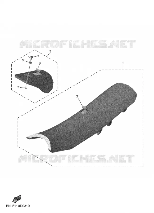 SELLE Yamaha MOTO 250 2025 YZF  YZ250F