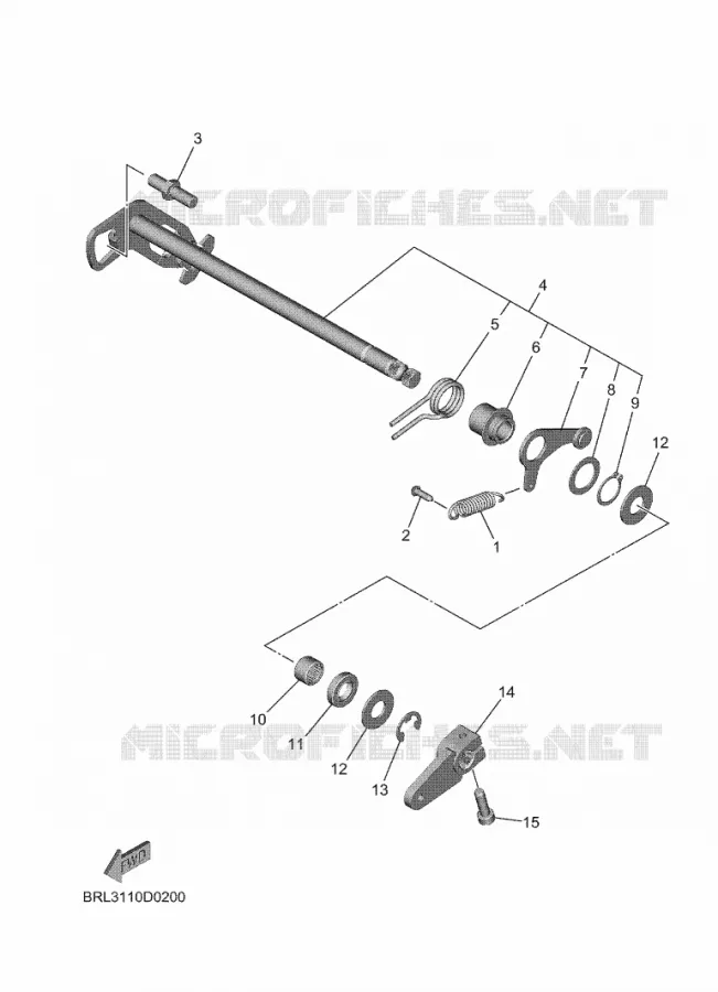 SCHAKEL STANG / PEDAAL Yamaha MOTO 700 2025 TENERE  XTZ690