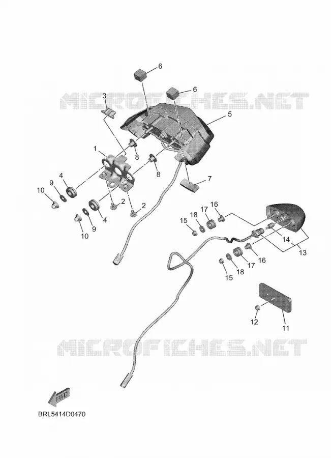 ACHTERLICHT Yamaha MOTO 700 2025 TENERE  XTZ690