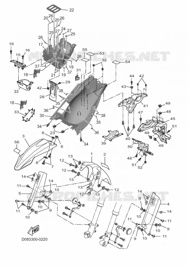SPATBORD Yamaha MOTO 700 2025 TENERE  XTZ690-U