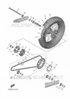 ACHTERWIEL voor Yamaha TENERE 700 (LOW) 35KW A2 2025