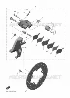REMKLAUW ACHTER voor Yamaha R1 GYTR 2025