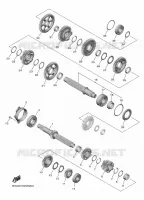 TRANSMISSIE voor Yamaha R1 RACE 2025