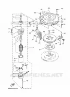 STARTMOTOR voor Yamaha 40V Electric Starter, Remote Control, Manual Tilt, Oil Injection, Shaft 20